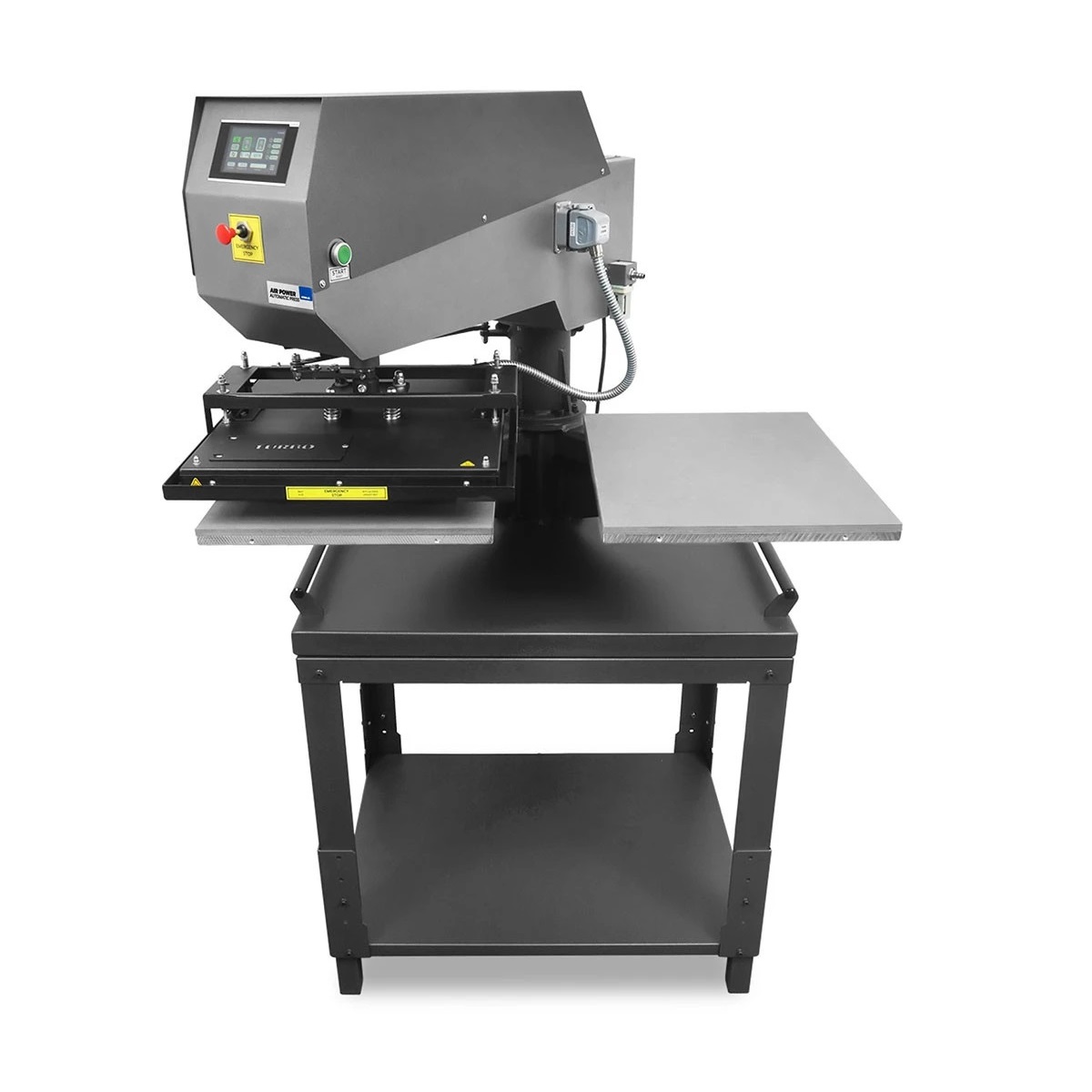 Presse à chaud pneumatique double plateaux SCHULZE Air Power automatic QR 4050 + Table